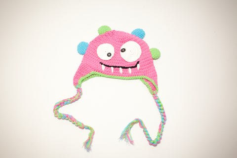 Monster hat, pink